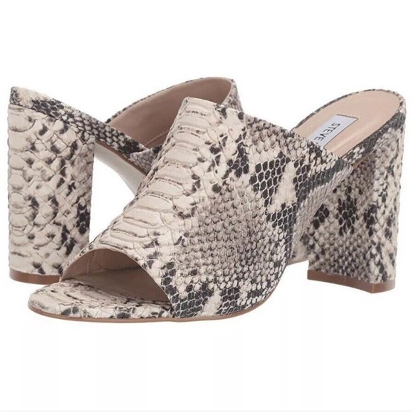 Steve Madden Women’s Esmeralda Natural Snake Sandals - Picture 1 of 7